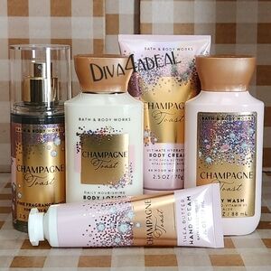 Bath & Body Works CHAMPAGNE TOAST 5PC Travel/Mini Bundle
